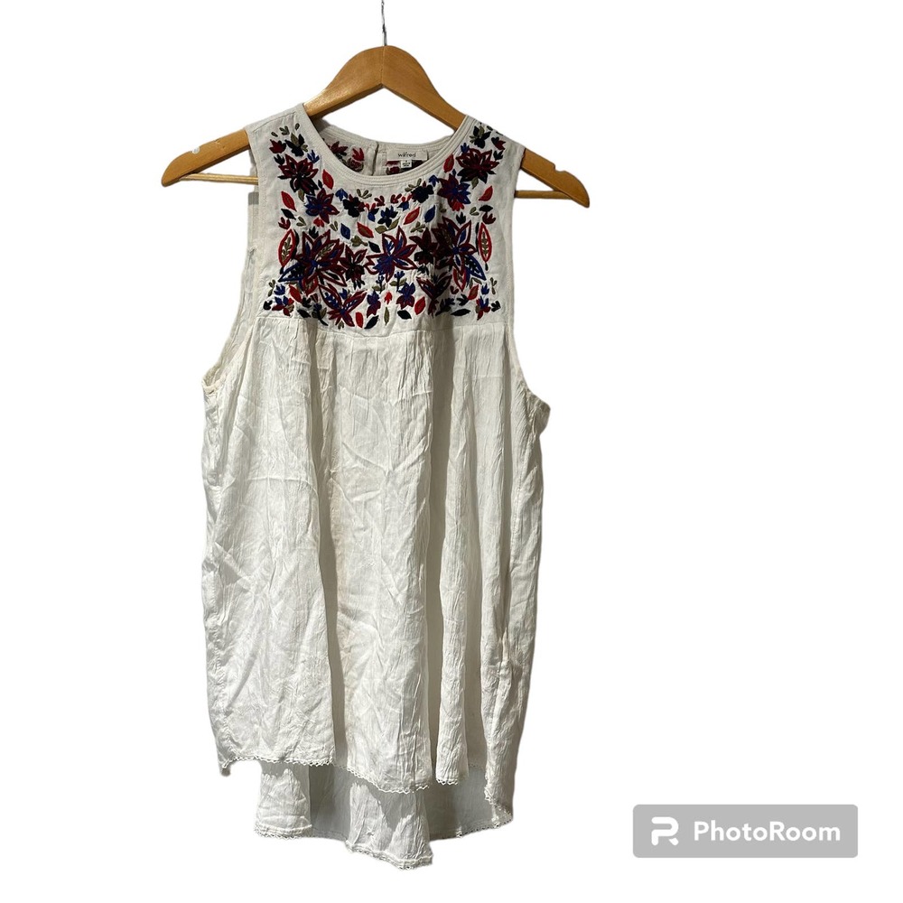 Wilfred Aritzia Embroidered Tunic top‎ size Small